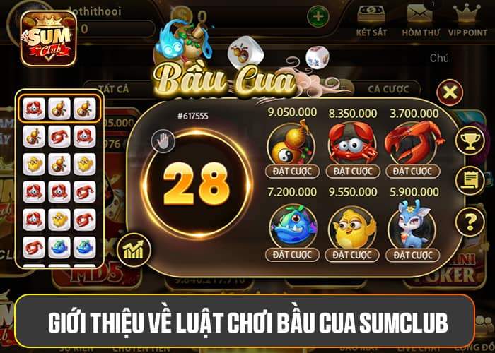 Giới thiệu về luật chơi Bầu Cua Sumclub Giới thiệu về luật chơi Bầu Cua Sumclub