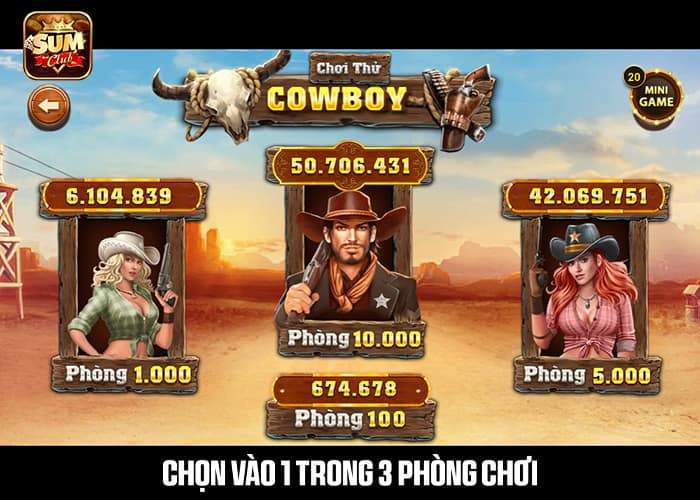 Trọn vào 1 trong 3 phòng chơi để bắt đầu quay thưởng Trọn vào 1 trong 3 phòng chơi để bắt đầu quay thưởng